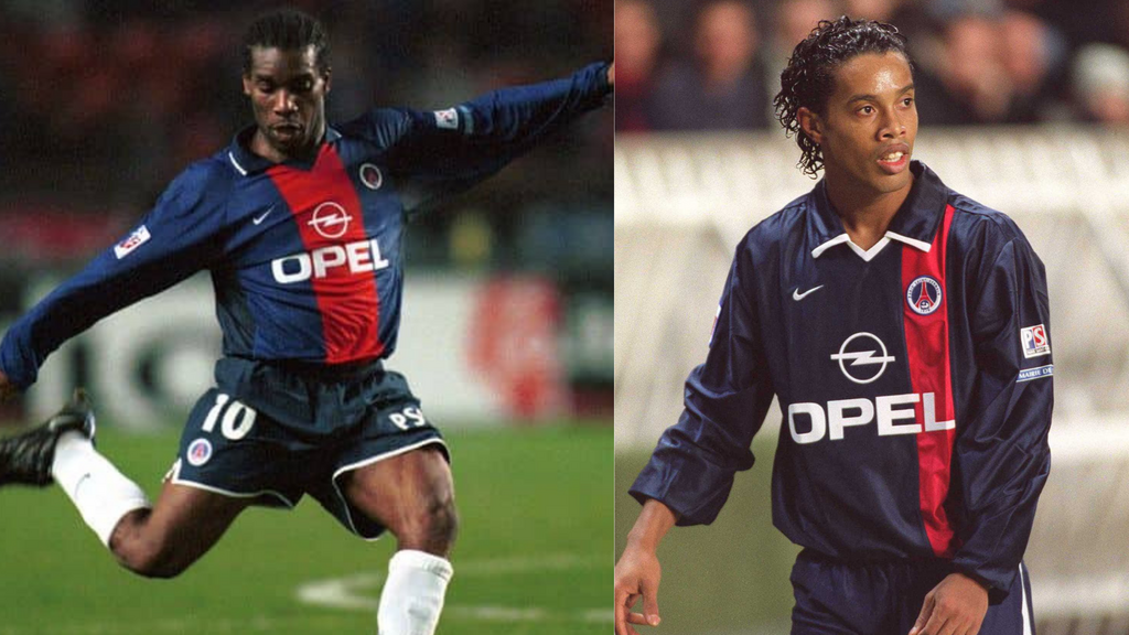 Ronaldinho and Okocha were teammates at PSG