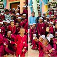 Shehu Abdullahi has fun with kids in Sokoto