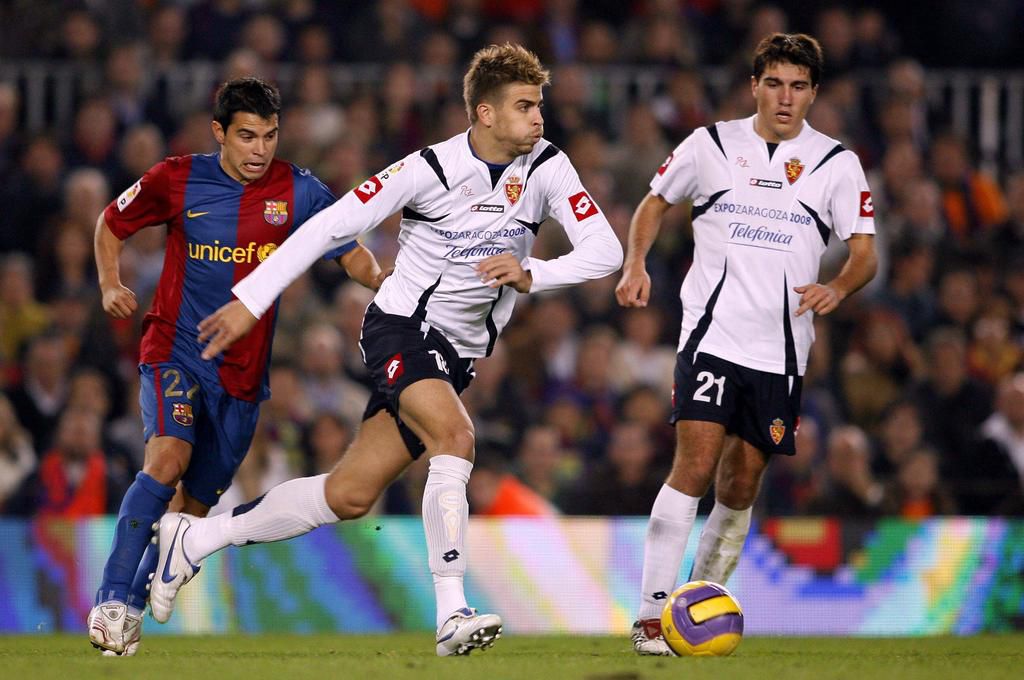Gerard Pique had a disappointing spell at Real Zaragoza