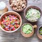 Ingredients for chicken burrito bowl
