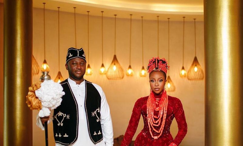 Abasi Ene-Obong and his wife Ini Dima Okojie [Instagram/IniDimaOkojie]