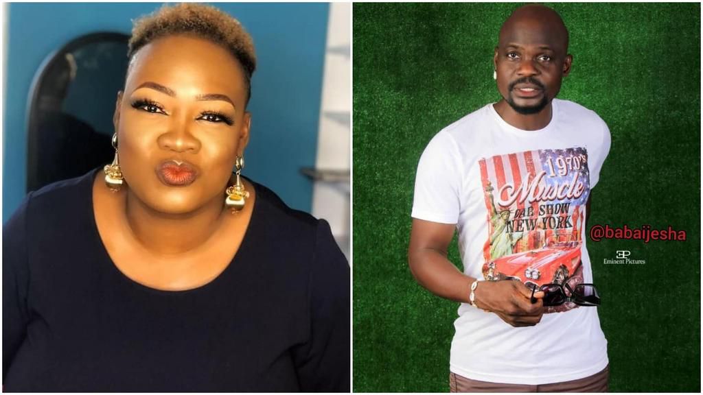 Comedian Princess and actor Baba Ijesha [Instagram/PrincessComedian] [Instagram/BabaIjesha]