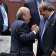 Sepp Blatter (L) and Michel Platini (R)