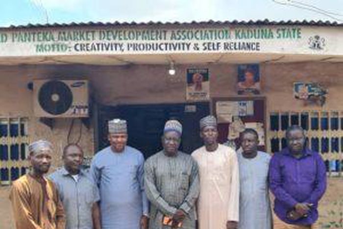 Kaduna Progressive Group with the official of Old Panteka Development Association during advocacy visit on Saturday in Kaduna.