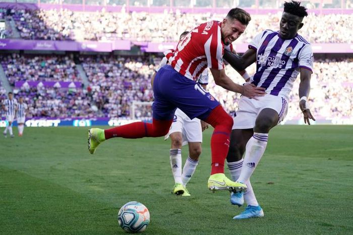 Real Valladolid's Ghanaian defender Mohammed Salisu (R) has joined Southampton