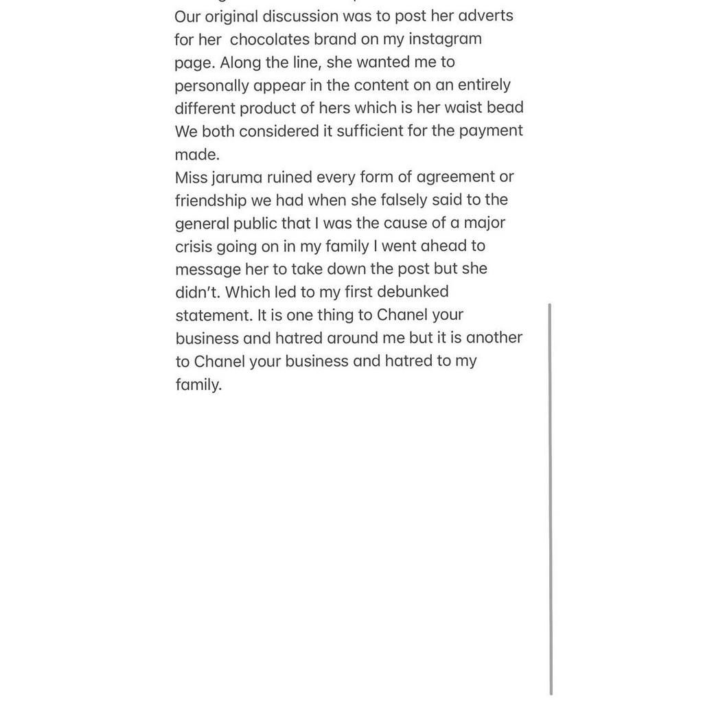 She revealed how the popular 'love enhancer' vendor presented several deceitful content as part of their business dealings.