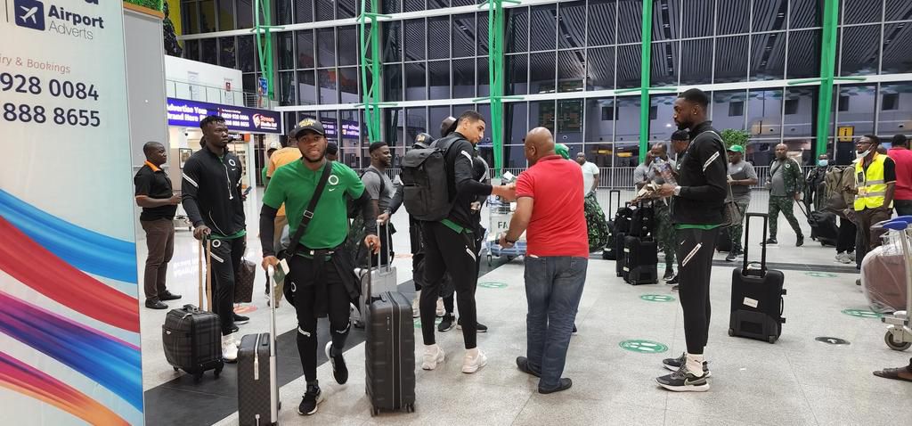 Super Eagles of Nigeria land in Morocco to face São Tomé and Principe