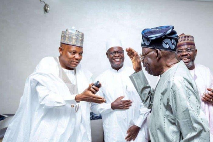 President-elect, Bola Ahmed Tinubu, and his vice, Kashim Shettima. [Twitter/@Arewa_Source]