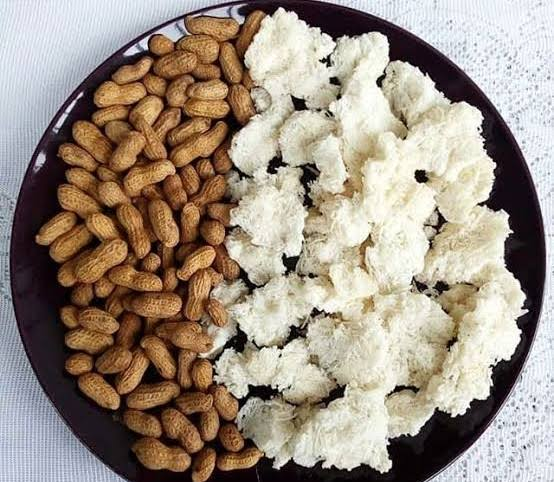Kpokpo garri and Groundnut