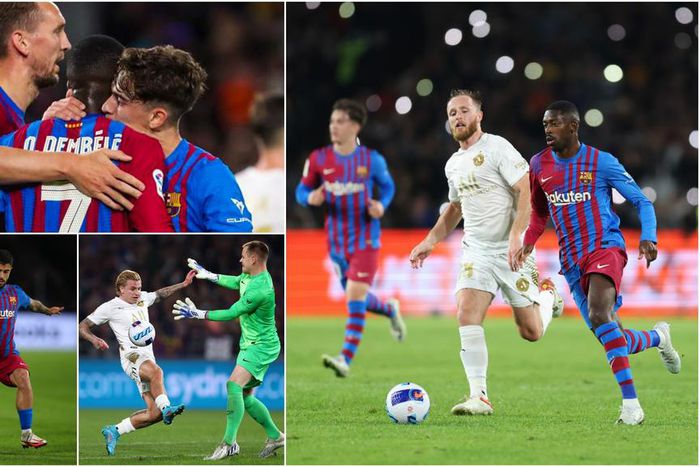 Barcelona beat Australian All-Stars 3-2