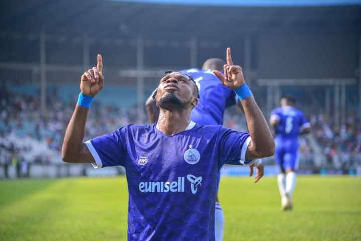 2021/22 NPFL top scorer,  Chijioke Akuneto of Rivers United. (Image/Fisayo Dairo, Twitter).
