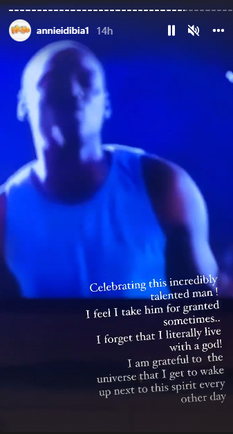 Annie Idibia drools over hubby 2Face Idibia, describes him as a god