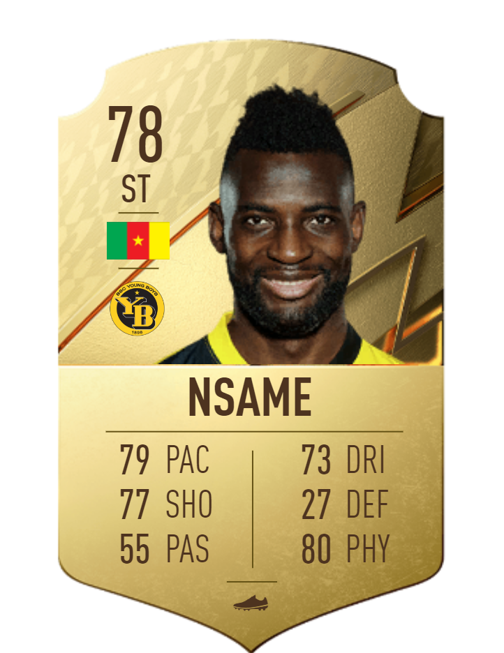 Jean-Pierre Nsame FIFA 22 OPR Card
