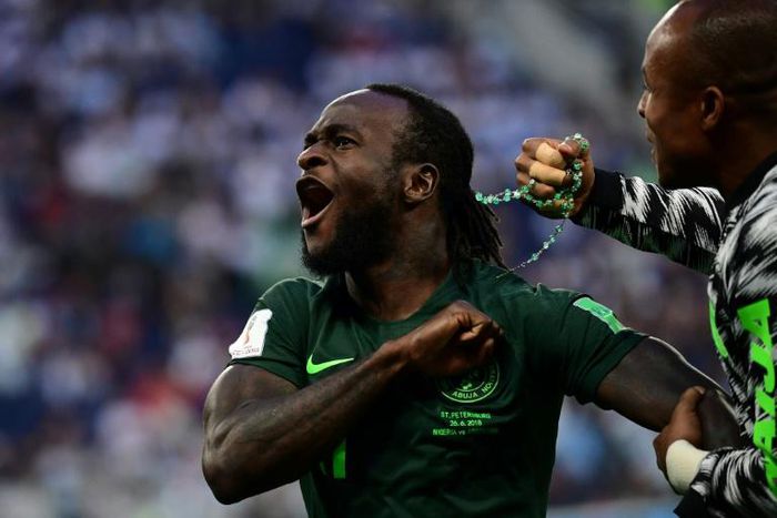 Victor Moses represented Nigeria at the 2018 World Cup