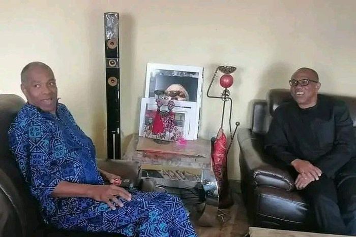 Labour Party Presidential candidate, Peter Obi, visited Nigerian music icon, Femi Kuti. [Twitter:Nkemchor_]