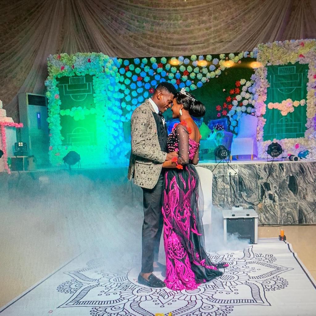 Super Eagles star Taiwo Awoniyi celebrates 4-year wedding anniversary