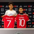 Cristiano Jr (L) has now signed a deal with Manchester United
