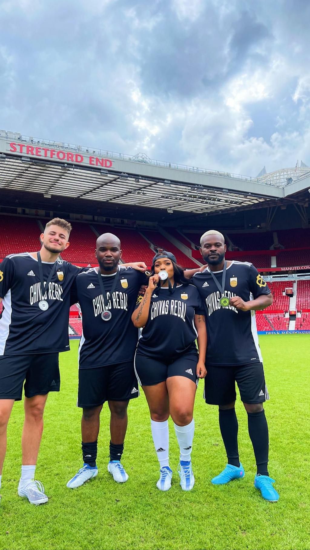 Falz scores wonder goal at Old Trafford