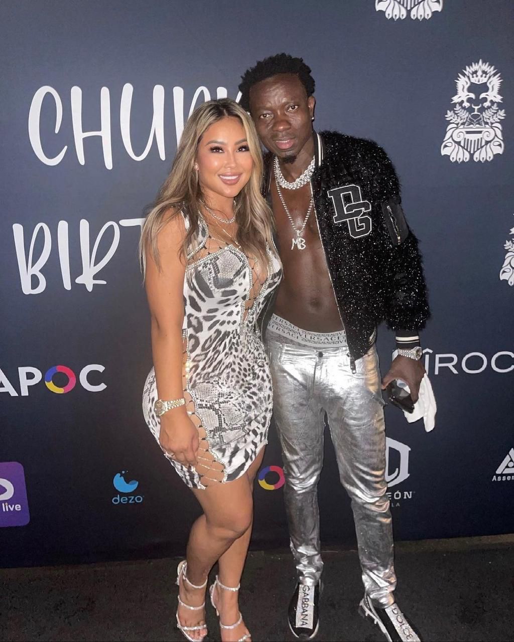 Comedian Michael Blackson and his girlfriend Rada [Instagram/MichaelBlackson]