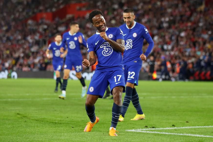 Sterling scored the opening goal for Chelsea against Southampton on Tuesday