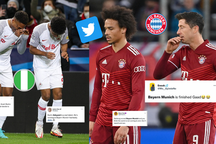 Social media reactions to Salzburg's 1-1 draw against Bayern Munich in the Champions league on Wednesday night