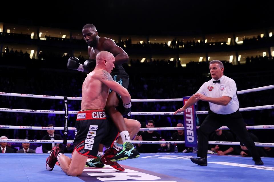 Cieslak struggled to contain Okolie's destructive power
