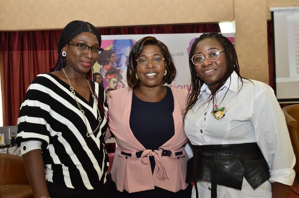 L-R: PR Lead, 9mobile, Chineze Amanfo; Convener, Girls in ICT,Ufuoma Emuophedaro, and Manager, IT Production Support, 9mobile,Mofoluke Ojo during an event to mark Int’l Girls in ICT Day 2022 inLagos.