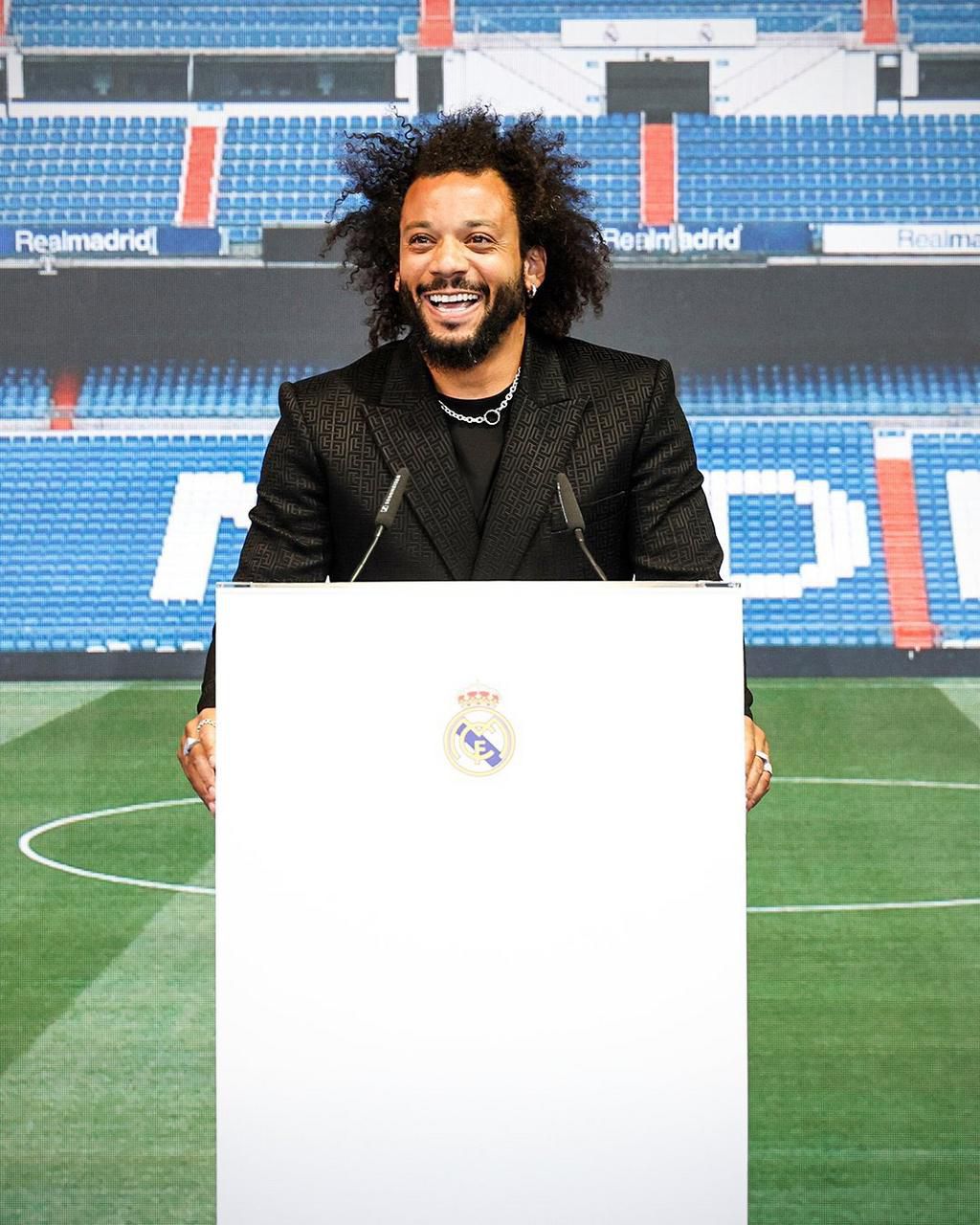Marcelo at his farewell ceremony