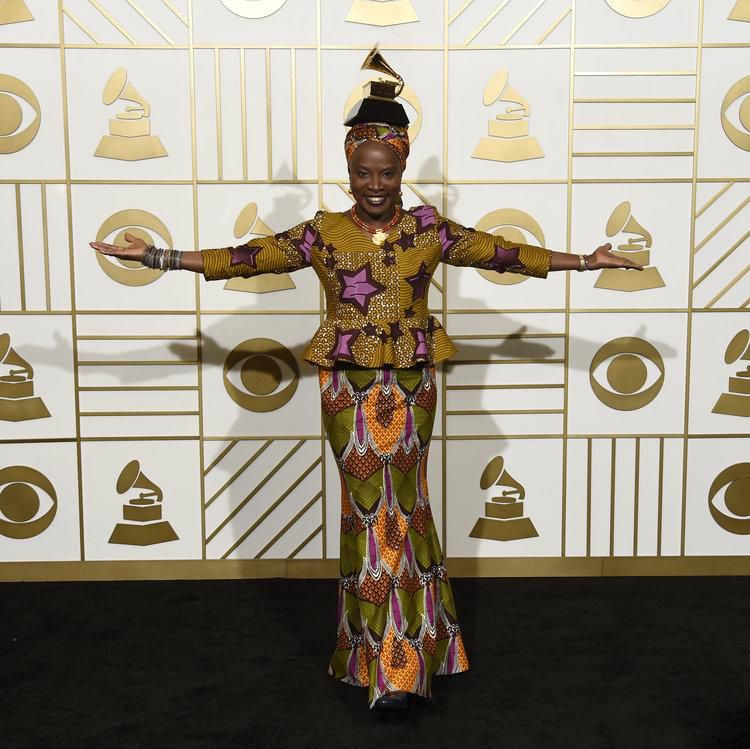 This multipatterned look was 'giving' [Kidjo.com]