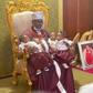 Oba of Benin Ewuare II with his quadruplets. [PM News]