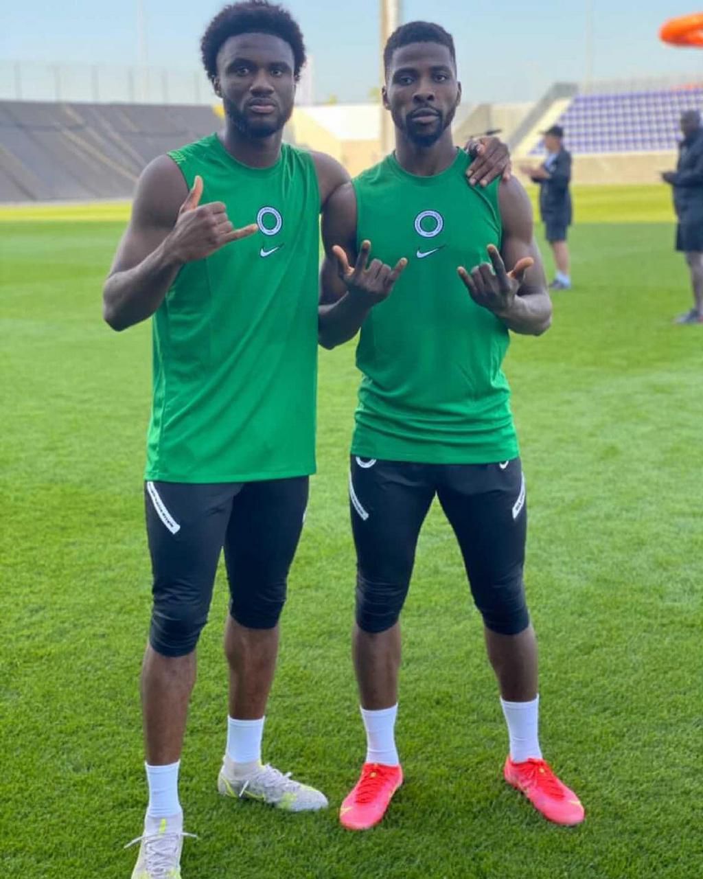 Terem Moffi and Kelechi Iheanacho (Instagram/Terem Moffi)