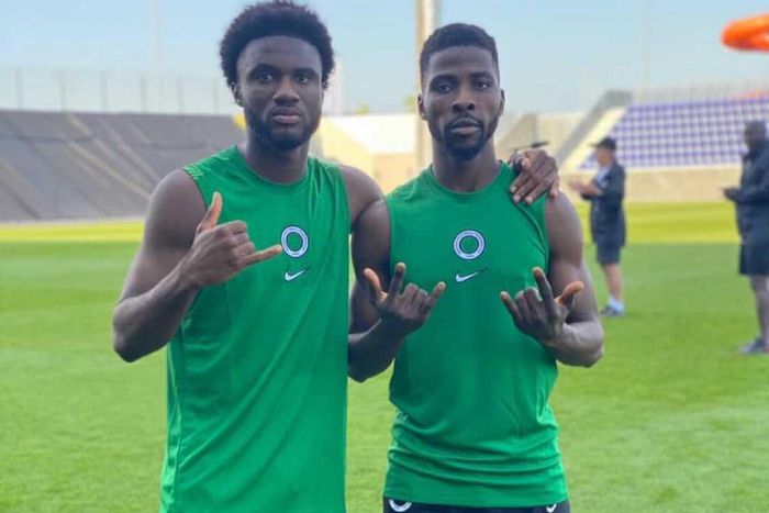 Terem Moffi and Kelechi Iheanacho (Instagram/Terem Moffi)