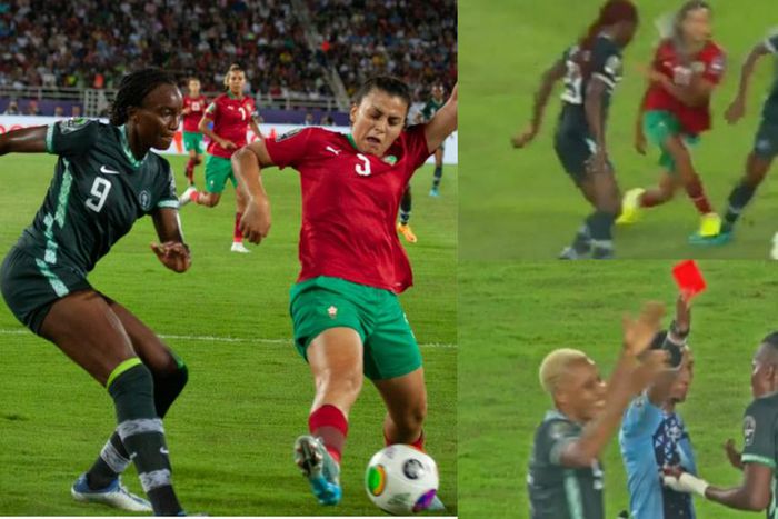 Reactions Super Falcons 2 red cards 5-4 penalty loss to Morocco in WAFCON 2022 semifinal