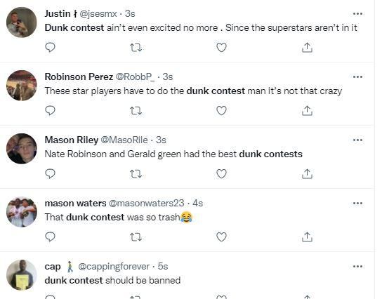 Reactions to the Dunk Contest
