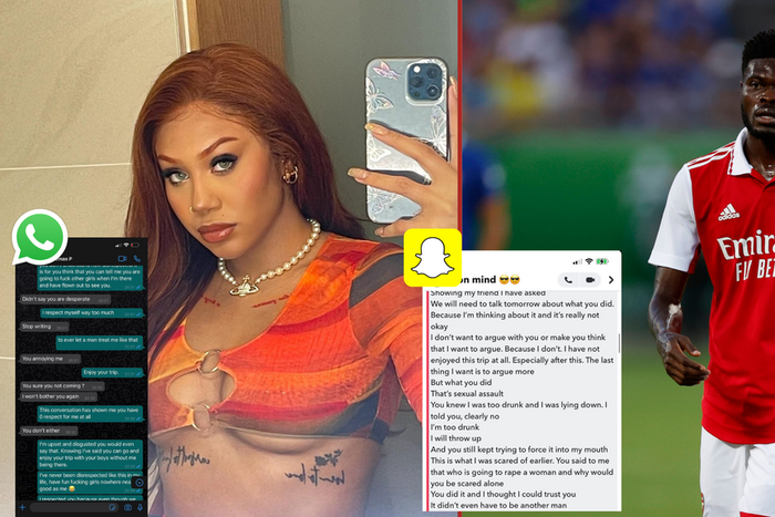 Instagram model has called out Arsenal's Thomas Partey over fresh rape allegations on Twitter