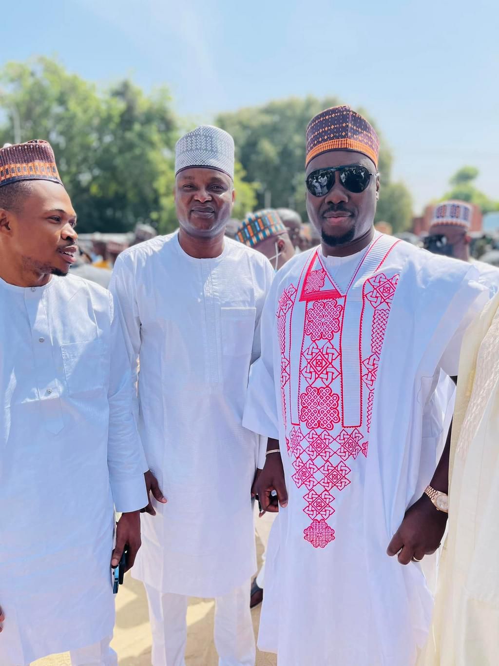 Abba Kyari makes first public appearance at IGP son's wedding since suspension. [Facebook: Abba Kyari]