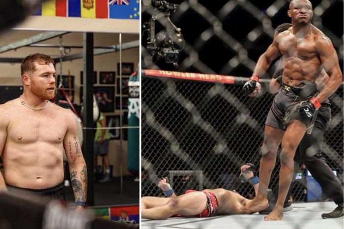 Undisputed Middleweight champion Saul Alvarez and undefeated UFC Champion Kamaru Usman