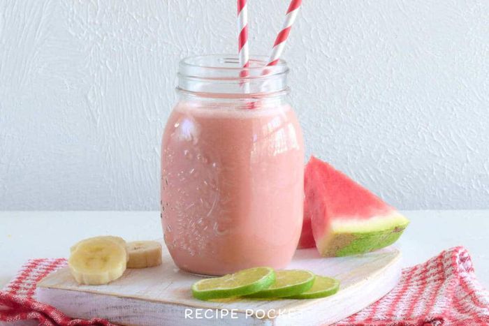 Watermelon-banana smoothie