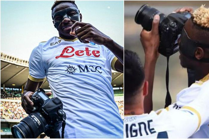 Victor Osimhen showed off his photography skills for Napoli