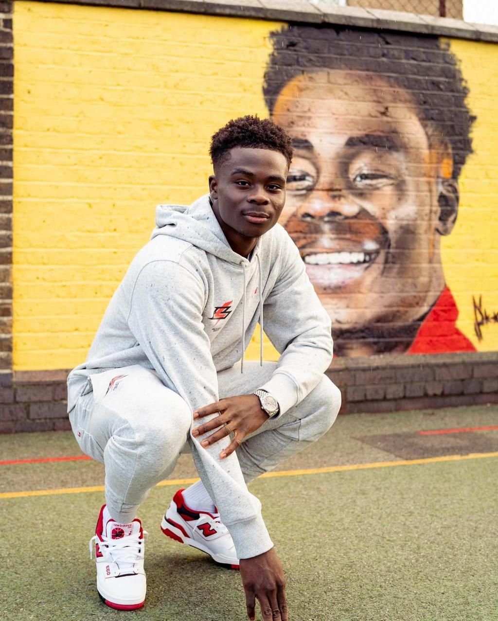 Bukayo Saka went back to his primary school to explain his road to success