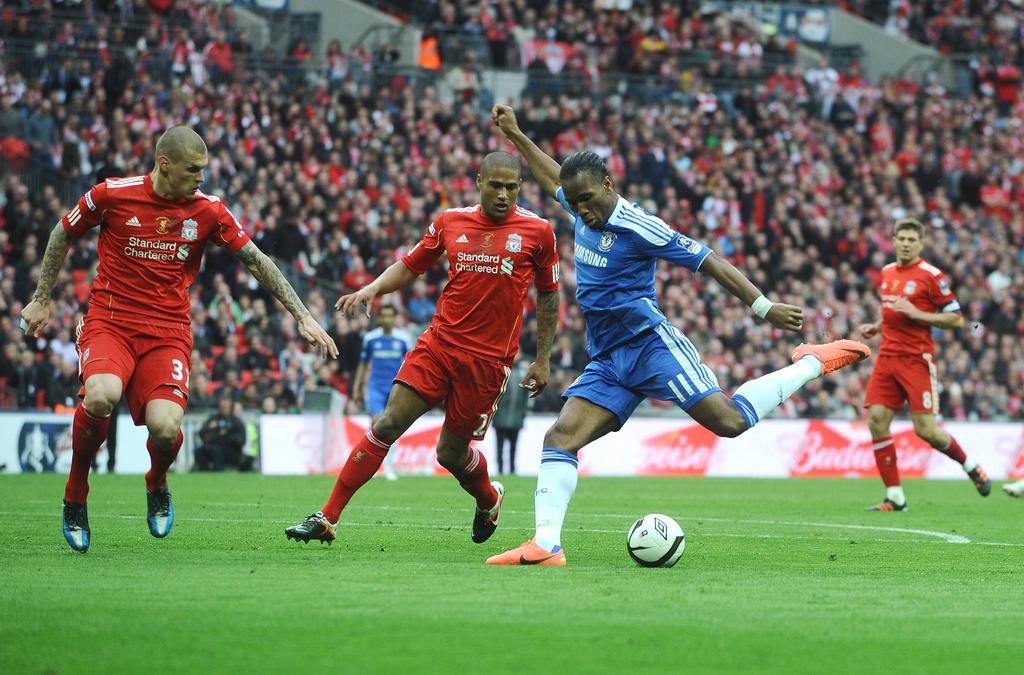 Didier Drogba doubled Chelsea's lead in the second half