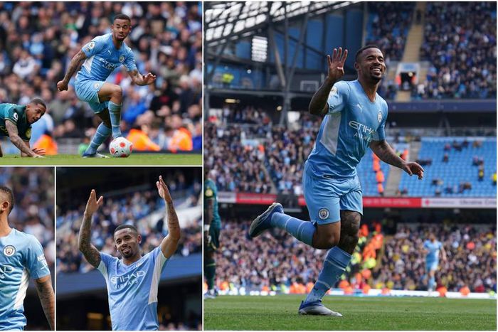Gabriel Jesus scored 4 goals as Manchester City blast Watford 5-1 at the Etihad