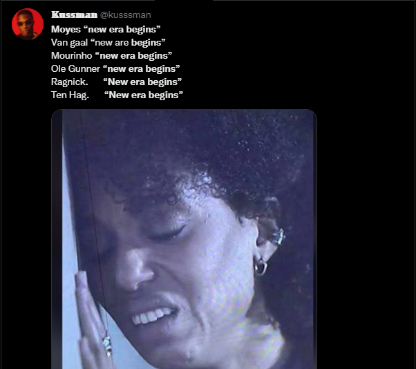 Man United fan reacts on Twitter following announcement of Erik Ten Hag