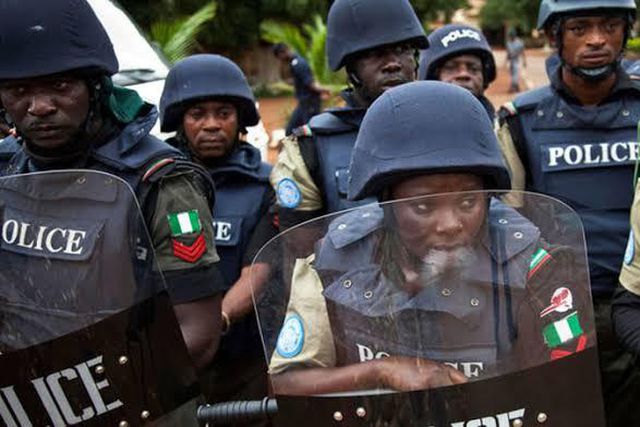 Men of the Nigeria Police Force (The Sun)