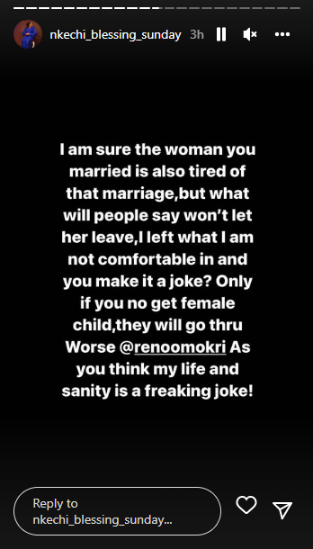 Nkechi Blessing slams Reno Omokri after he likened her to Bola Tinubu