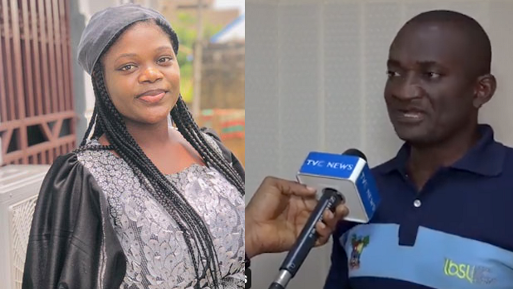 Bamise Ayanwola and Andrew Nice, the driver of the BRT bus she boarded before she was killed (IdomaVoice)