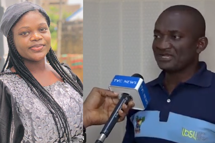 Bamise Ayanwola and Andrew Nice, the driver of the BRT bus she boarded before she was killed (IdomaVoice)