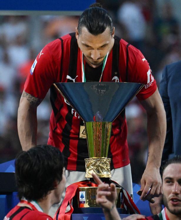 Zlatan Ibrahimovic celebrated the Scudetto win