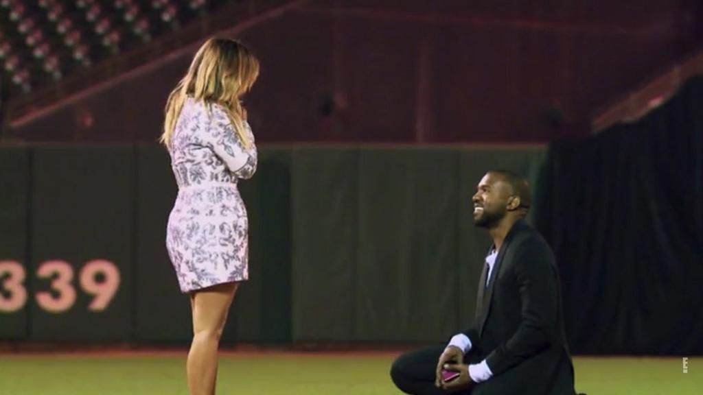 Kim and Kanye's proposal was certainly over the top [CNN]