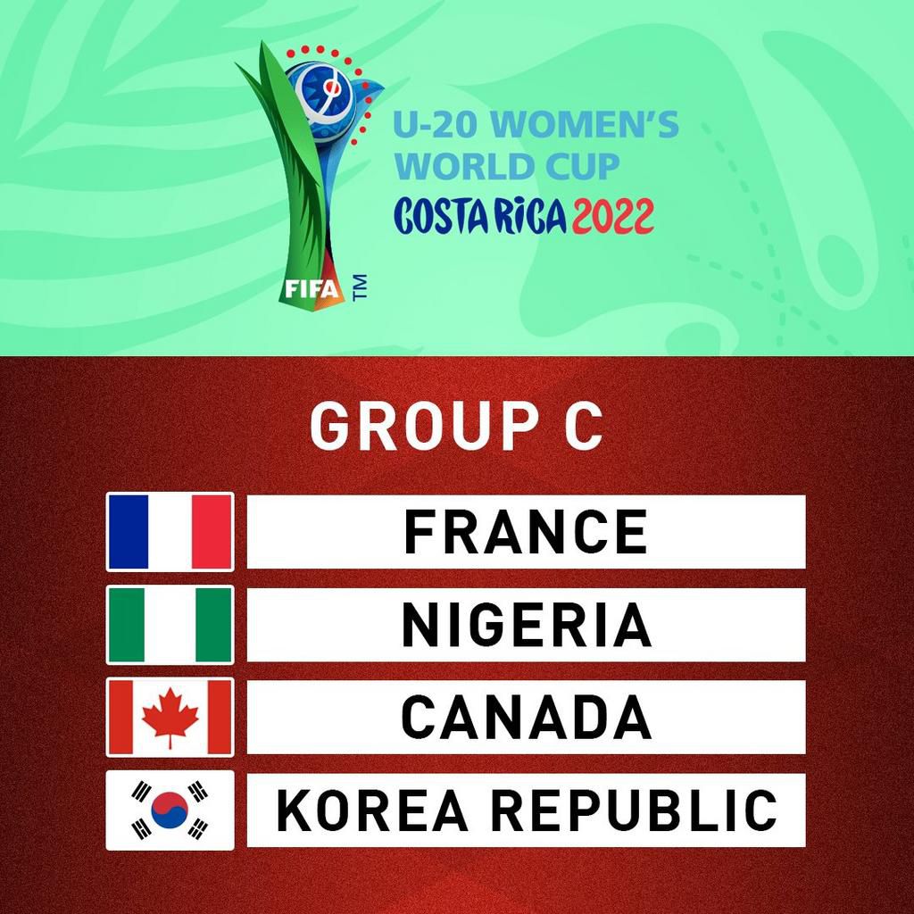 The Falconets will face France, Korea Republic and Canada at the FIFA U-20 Women's World Cup